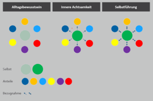 Selbstführungsmodell, verschiedene Stufen, Anteilemodell